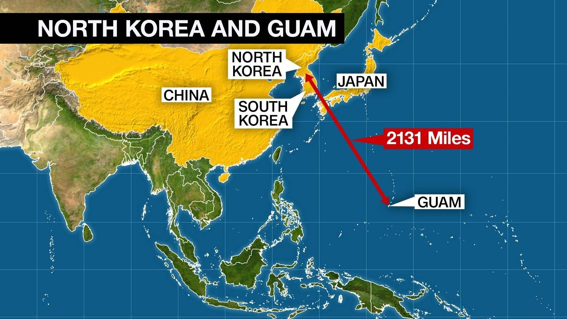 Image result for north korea missile guam