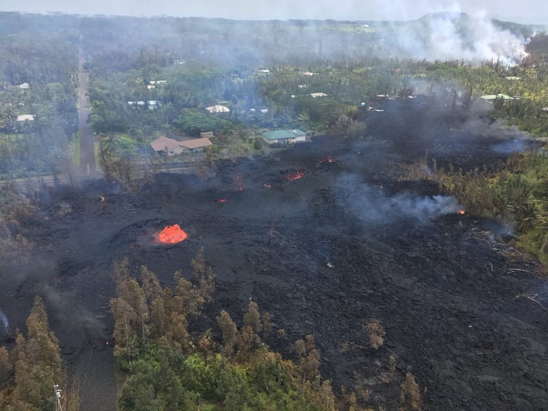 Image result for Leilani Estates, Hi Time Lapse of giant lava flow