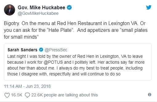 Image result for Huckabee hate plate