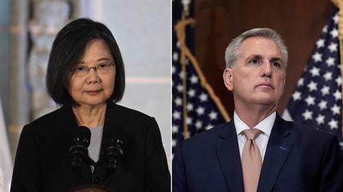 Taiwan's president warns 'democracy is under threat' in joint remarks with McCarthy - Vimarsana News