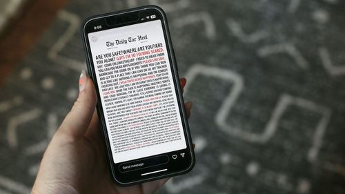 UNC student newspaper front page displays community's texts during school shooting and lockdown - Erie News Now - Vimarsana News