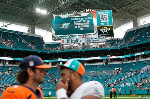 Miami Dolphins score 70 points and take a knee rather than take - Erie News  Now