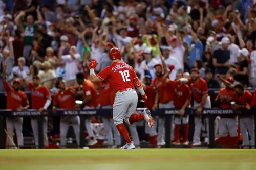 Kyle Schwarber makes history as Phillies move one game away from - Erie  News Now