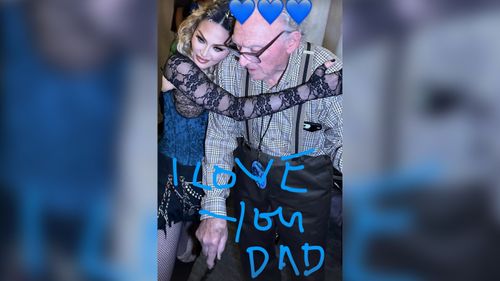 Madonna shares photo with her father Silvio, 92, at Detroit concert near her hometown - Vimarsana News